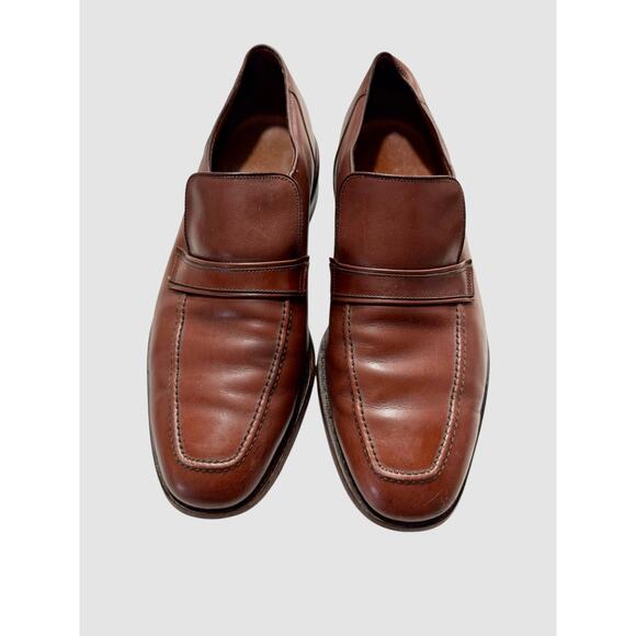 Allen Edmonds Leather Loafers Brown Slip On Dress Shoes 10.5 D USA main image 6